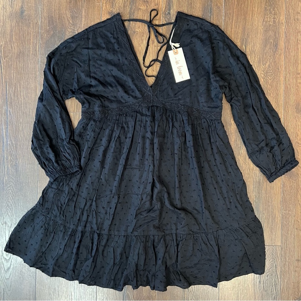 🆕 In Loom black babydoll dress SZ LG